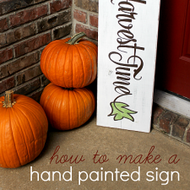 DIY Autumn Sign